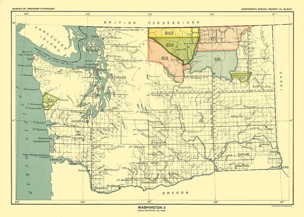 Washington - Hoen 1896 art print by Hoen for $57.95 CAD