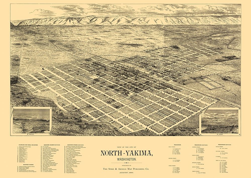 Yakima Washington - Spike 1889 art print by Spike for $57.95 CAD