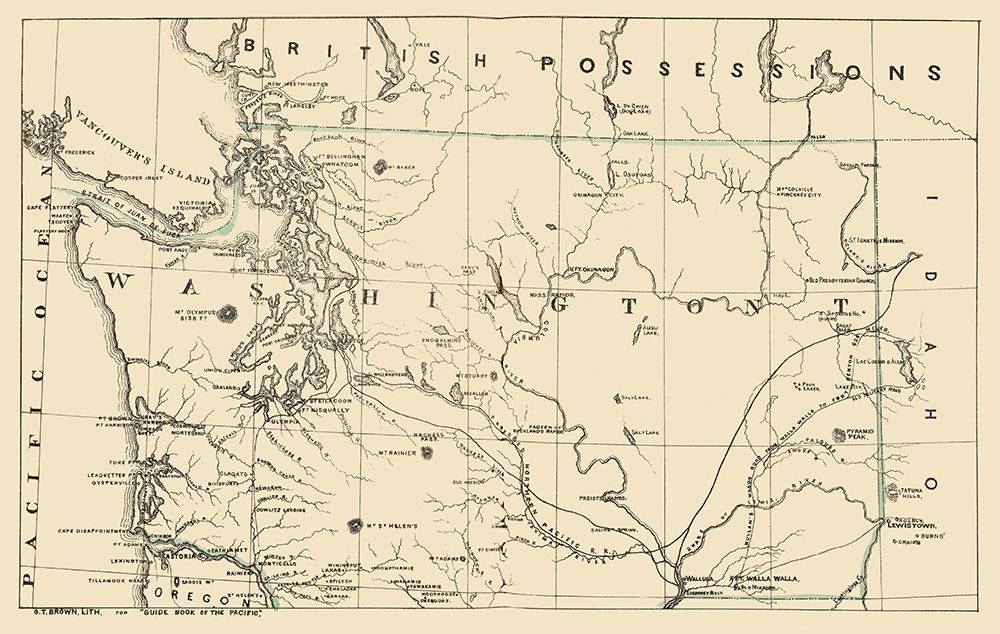 Washington - Brown 1865 art print by Brown for $57.95 CAD