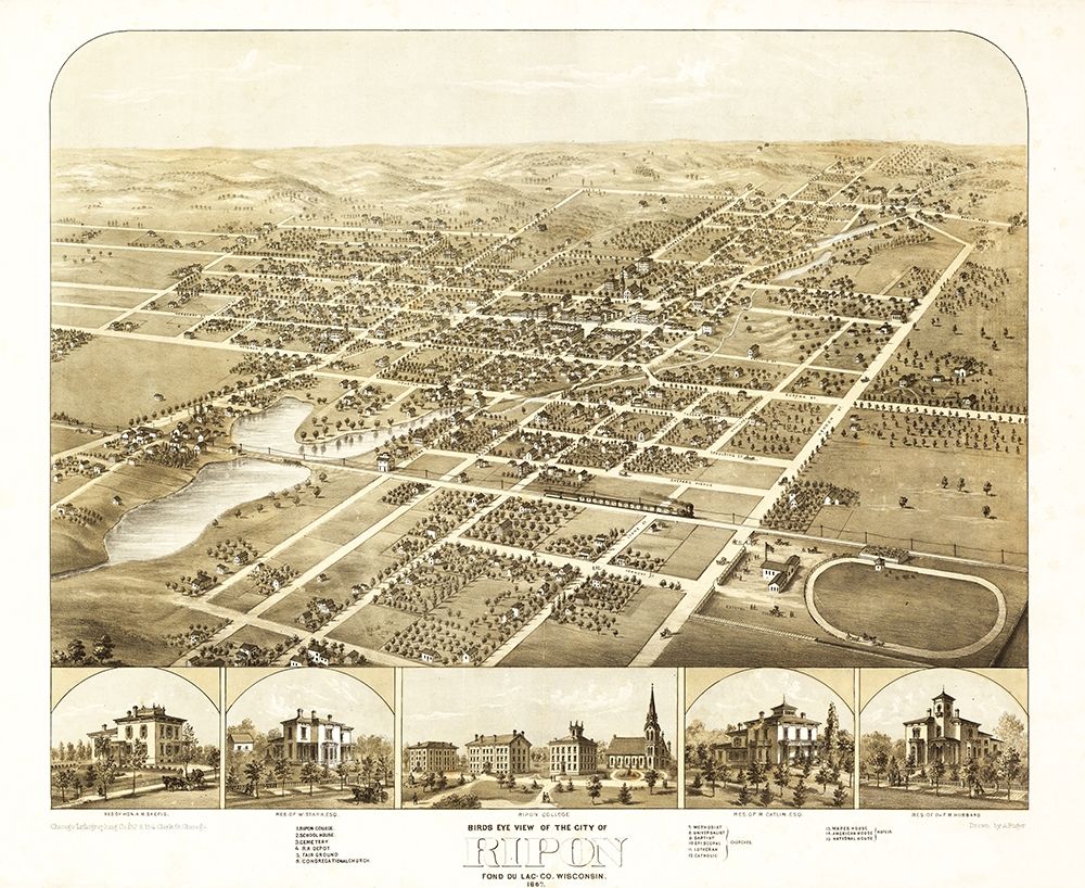 Ripon Wisconsin - Ruger 1867 art print by Ruger for $57.95 CAD