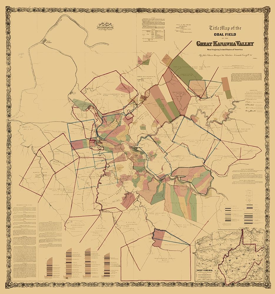 Kanawha Valley West Virginia Landowner art print by Colton for $57.95 CAD