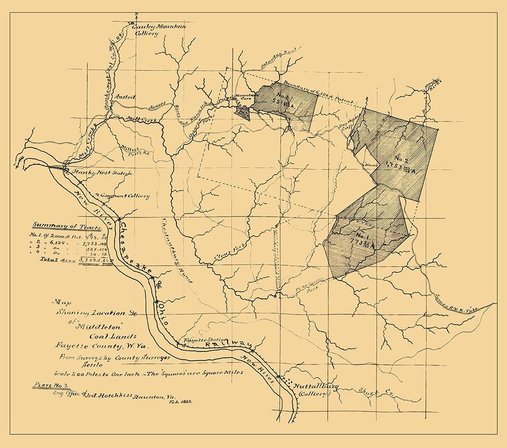 Middleton Coal Lands Fayette County West VA art print by Hotchkiss for $57.95 CAD