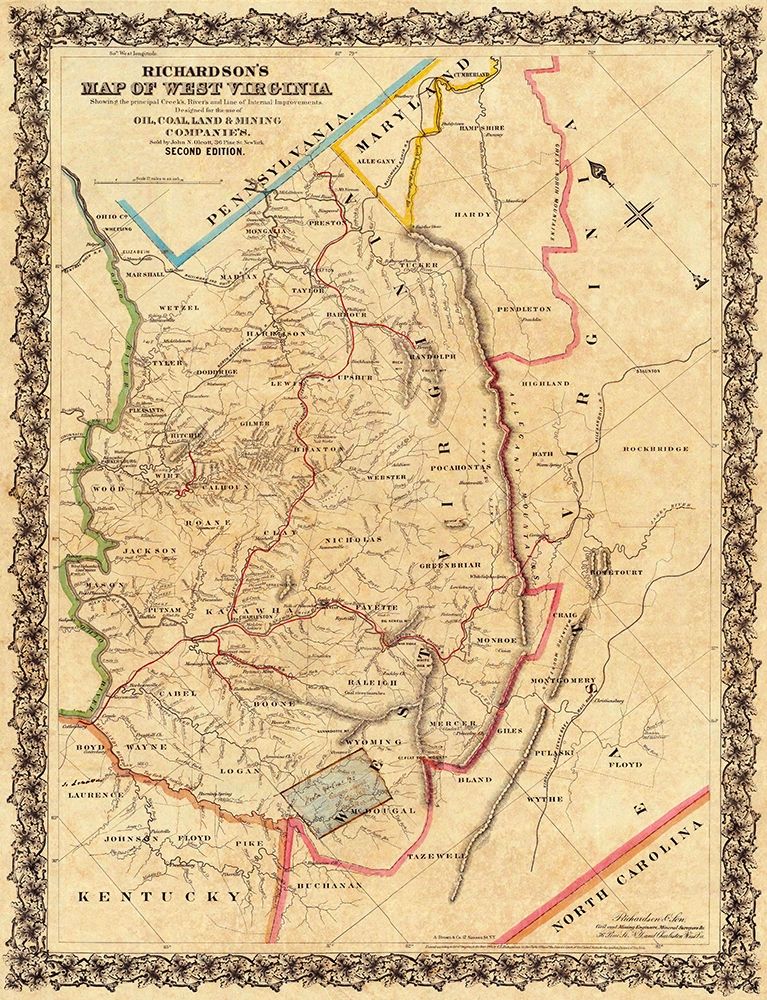 West Virginia - Richardson 1864 art print by Richardson for $57.95 CAD