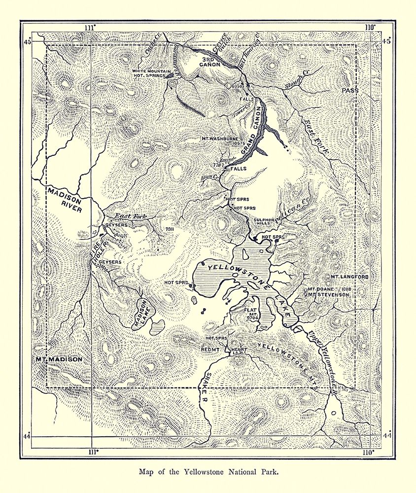 Yellowstone National Park, Wyoming - 1872 art print by Unknown for $57.95 CAD