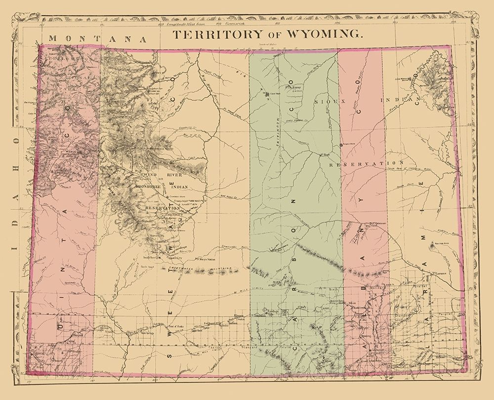 Wyoming - Mitchell 1880 art print by Mitchell for $57.95 CAD