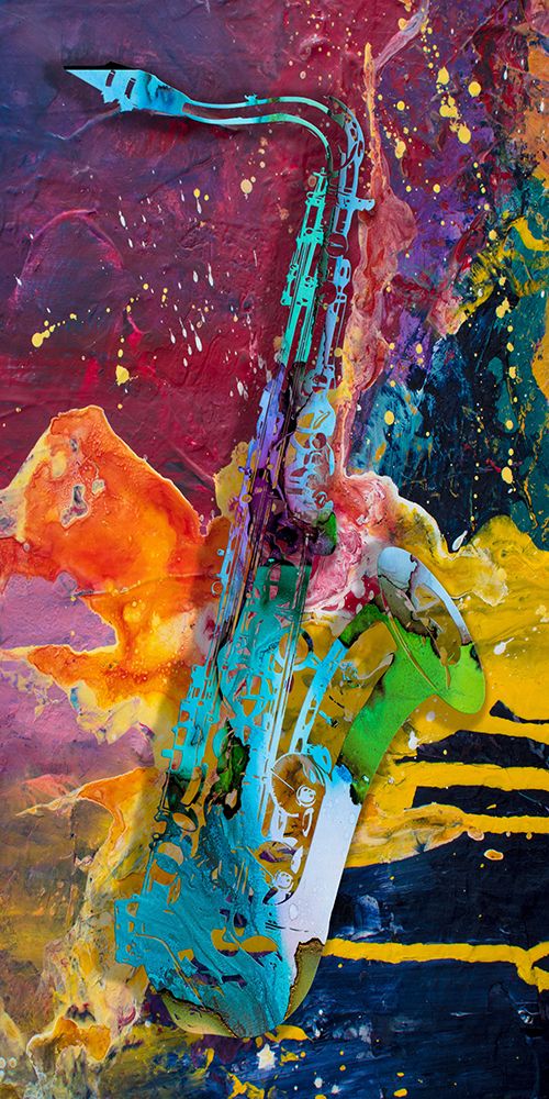 Jazz It Up Sax art print by Jamie Phillip for $57.95 CAD