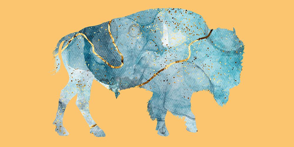 Abstract Buffalo 2 art print by Jamie Phillip for $57.95 CAD