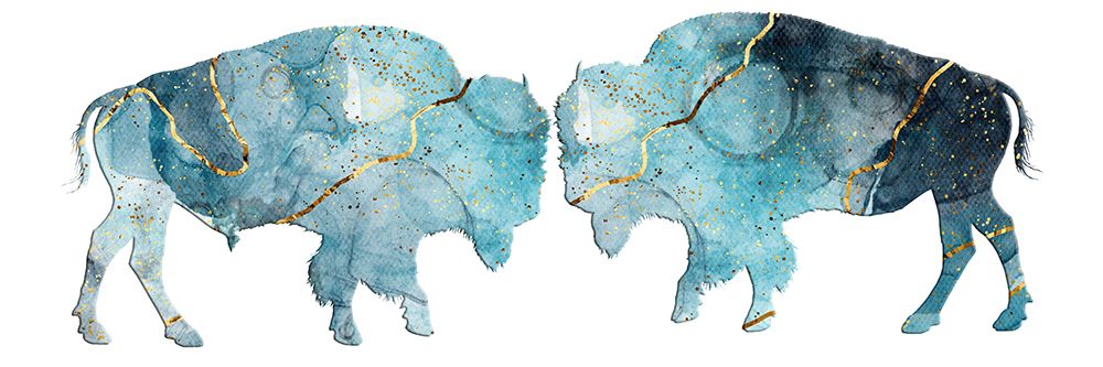 Abstract Buffalo 3 art print by Jamie Phillip for $57.95 CAD