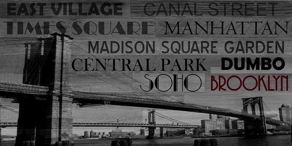 New York Type art print by Jamie Phillip for $57.95 CAD