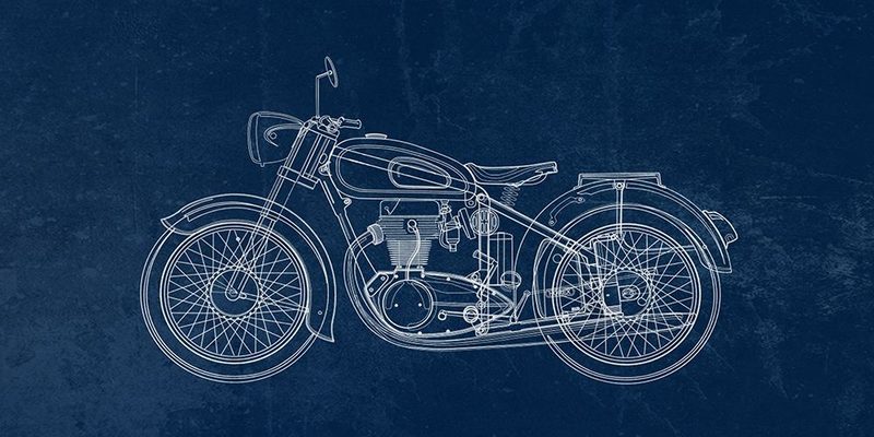 Blue Print art print by Jamie Phillip for $57.95 CAD
