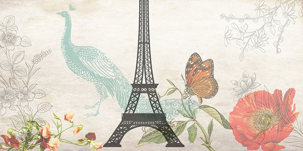 Romantic Paris art print by Jamie Phillip for $57.95 CAD
