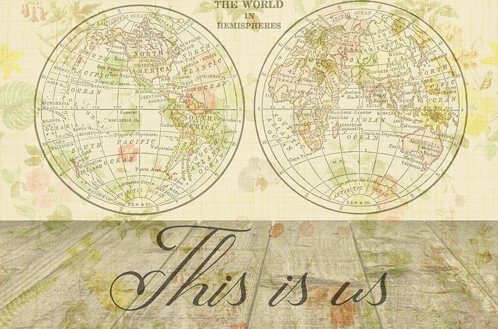 Map art print by Jamie Phillip for $57.95 CAD