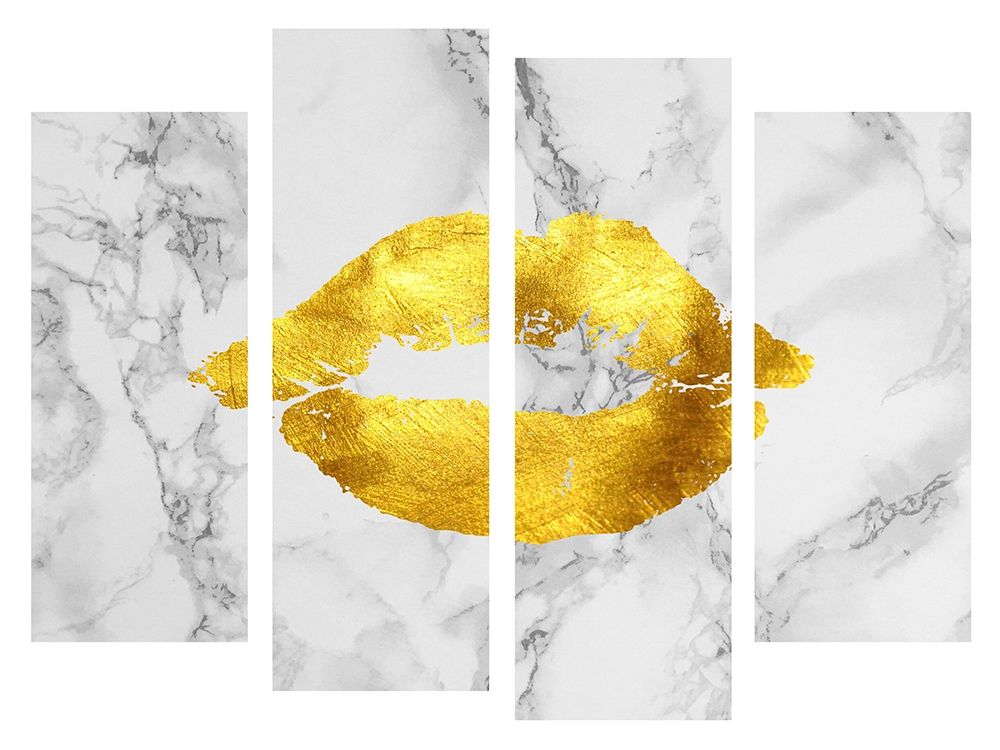 Gold Lips art print by Jamie Phillip for $57.95 CAD