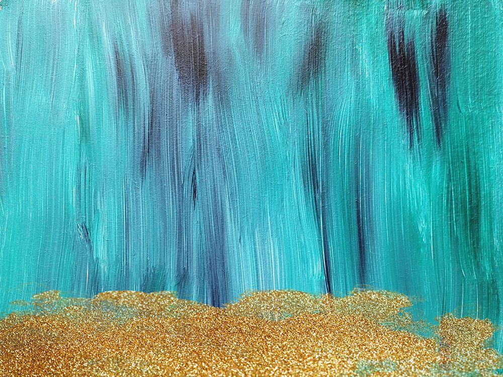 Emerald Green And Gold art print by Jamie Phillip for $57.95 CAD