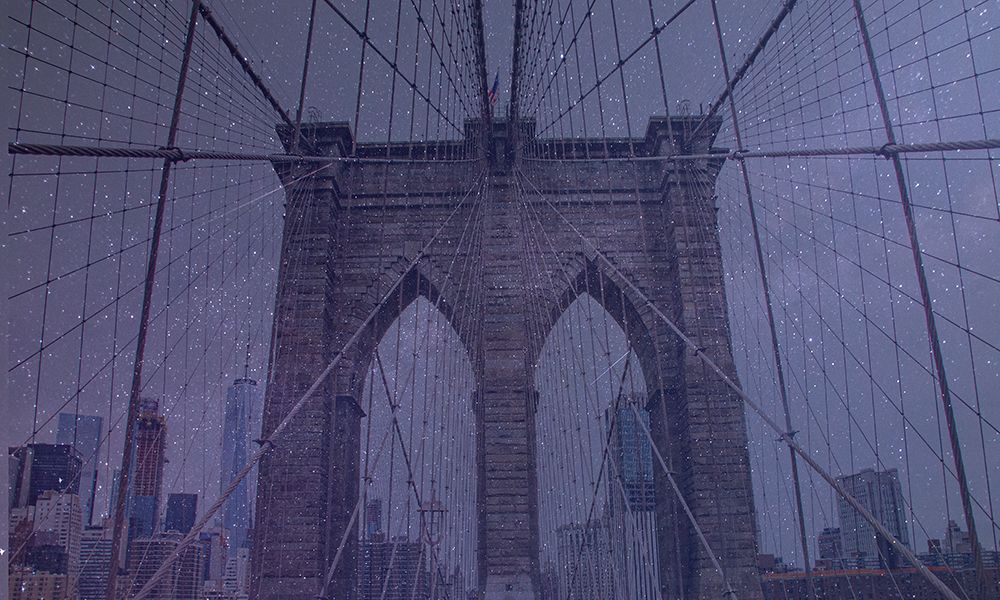 Starry Night New York art print by Jamie Phillip for $57.95 CAD
