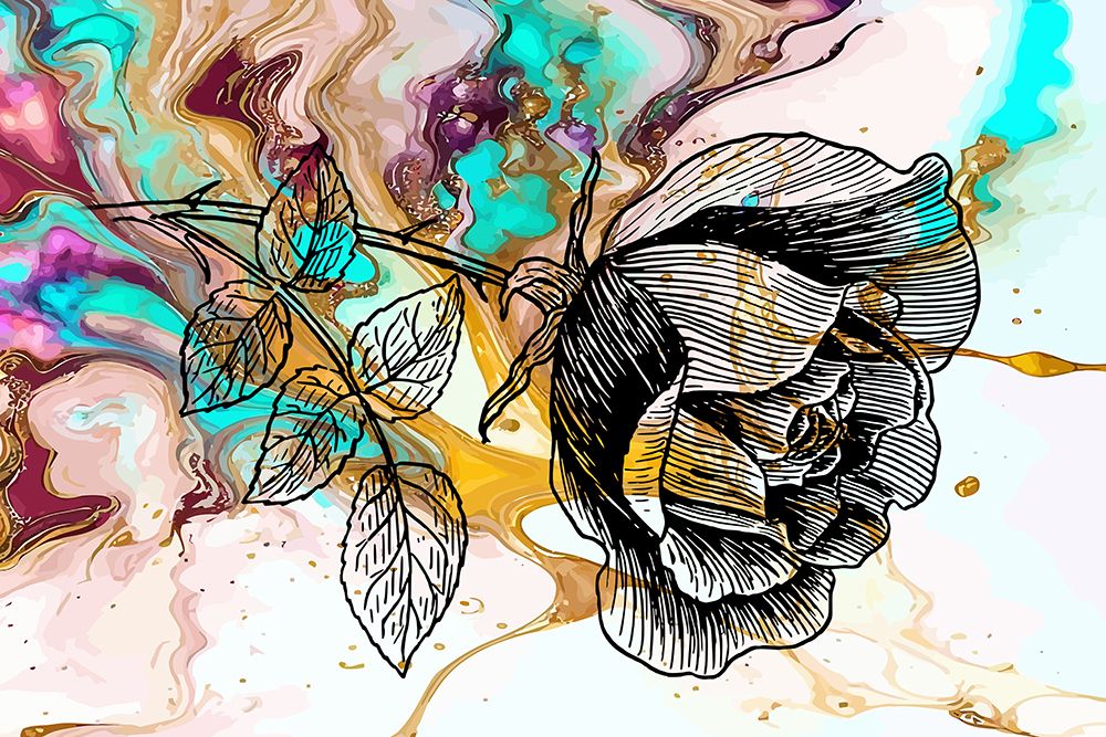 Ceramic Floral Abstract art print by Jamie Phillip for $57.95 CAD