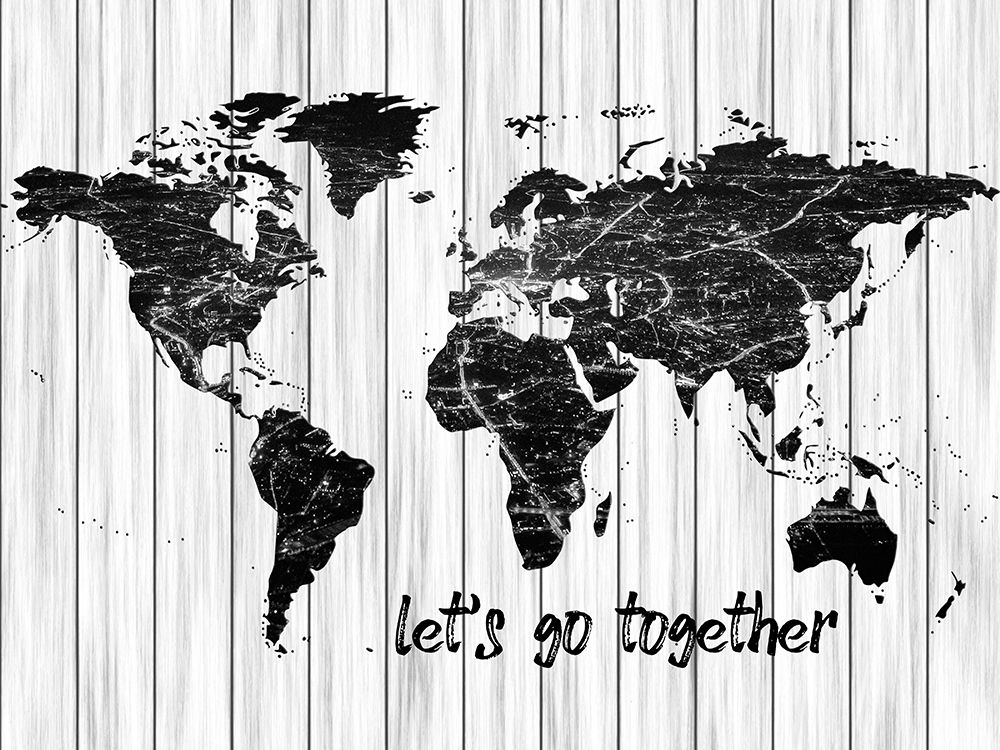 Lets Go Map art print by Jamie Phillip for $57.95 CAD