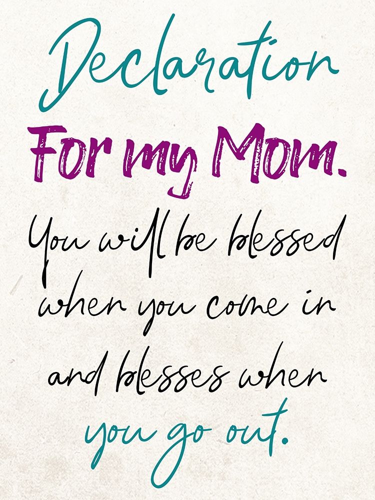 Moms Declaration art print by Jamie Phillip for $57.95 CAD