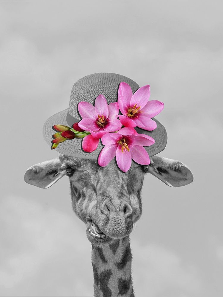 Giraffe Floral art print by Jamie Phillip for $57.95 CAD