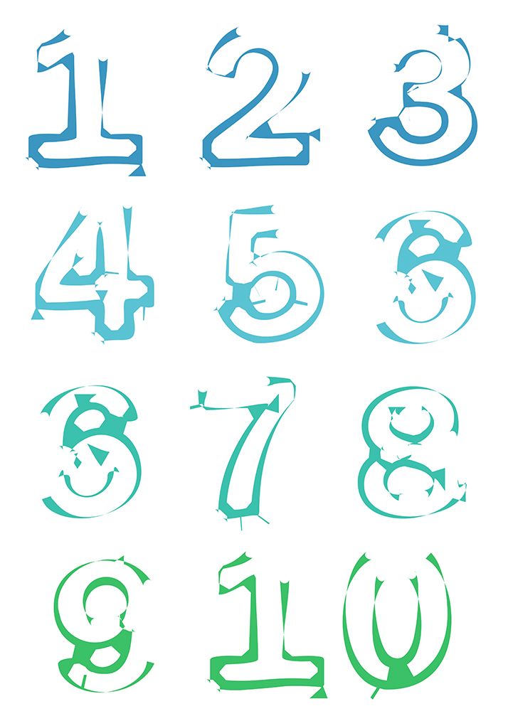Numbers art print by Jamie Phillip for $57.95 CAD