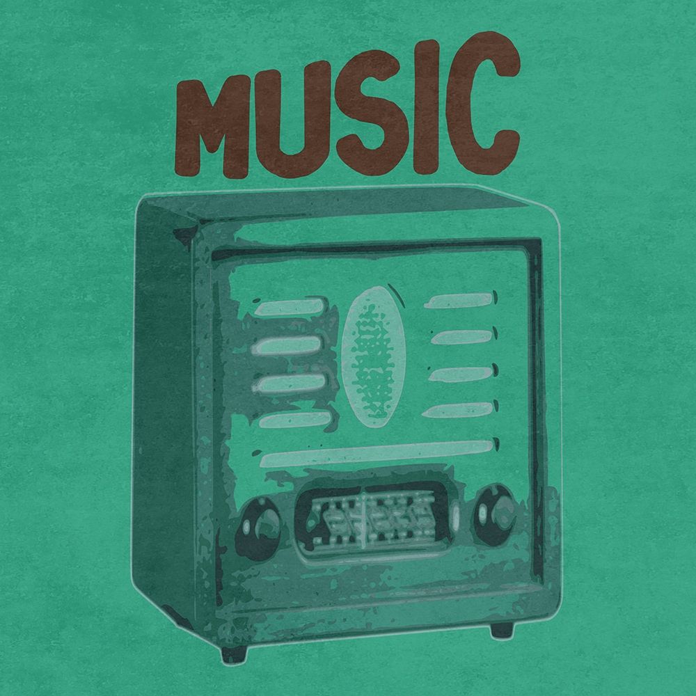 Retro Music art print by Jamie Phillip for $57.95 CAD