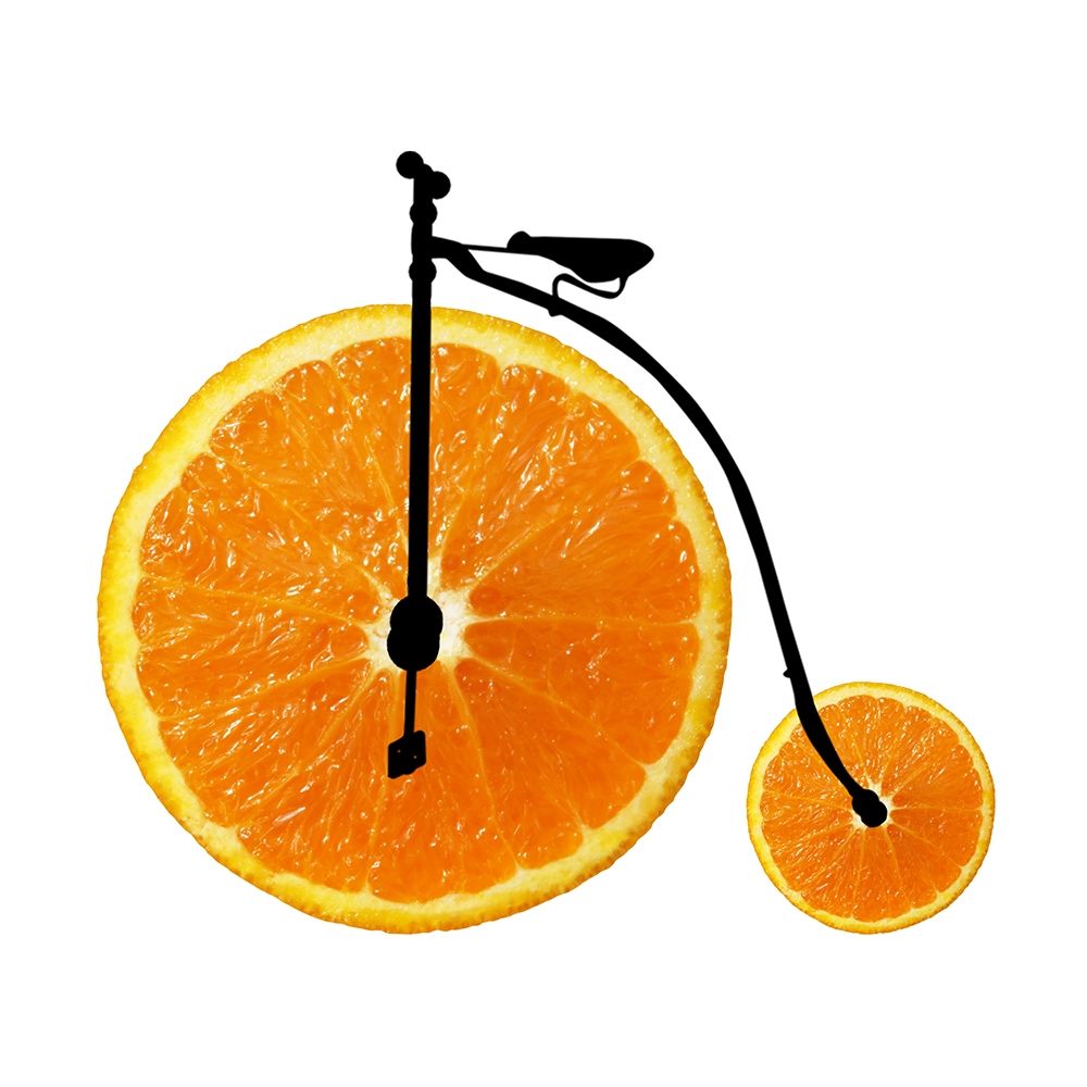 Orange Bike art print by Jamie Phillip for $57.95 CAD