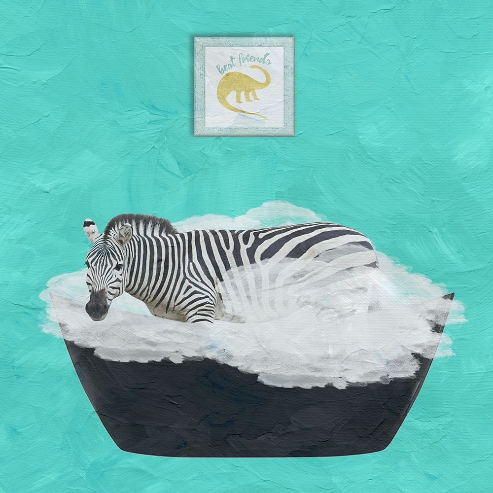 Zebra Bath art print by Jamie Phillip for $57.95 CAD