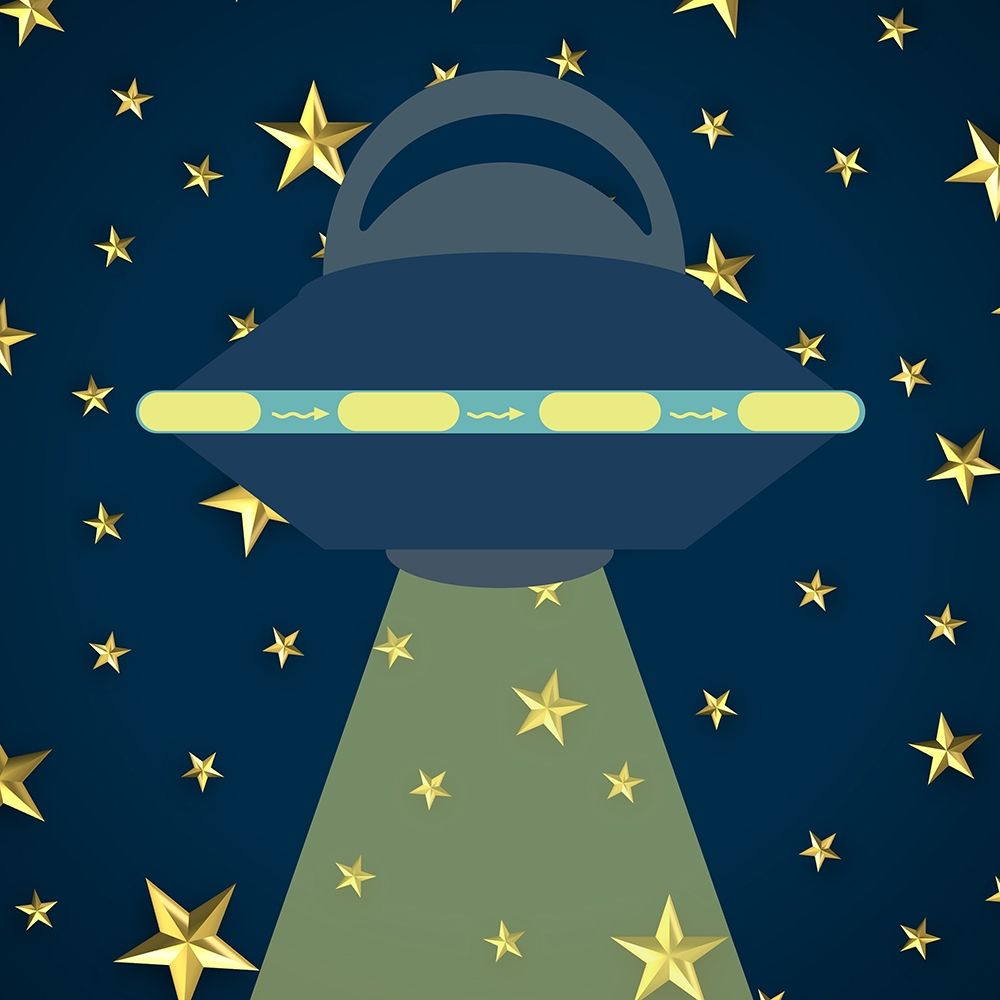 Space Friends  Night art print by Jamie Phillip for $57.95 CAD