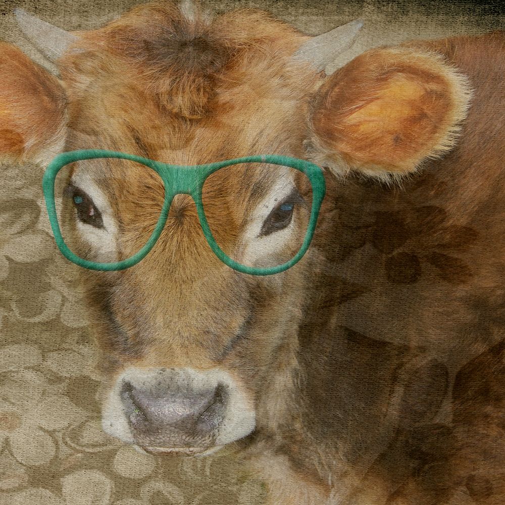 Styley Cow art print by Jamie Phillip for $57.95 CAD