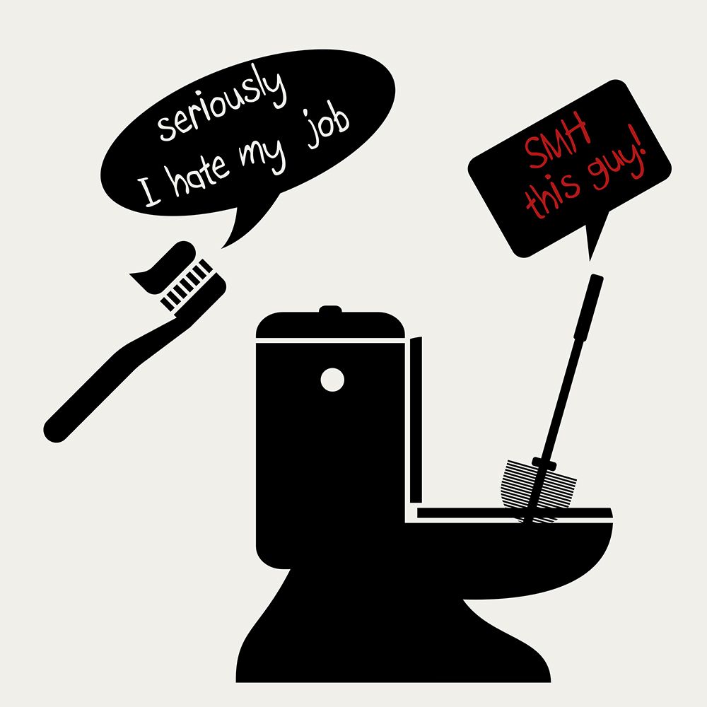 Toilet Talk 2 art print by Jamie Phillip for $57.95 CAD