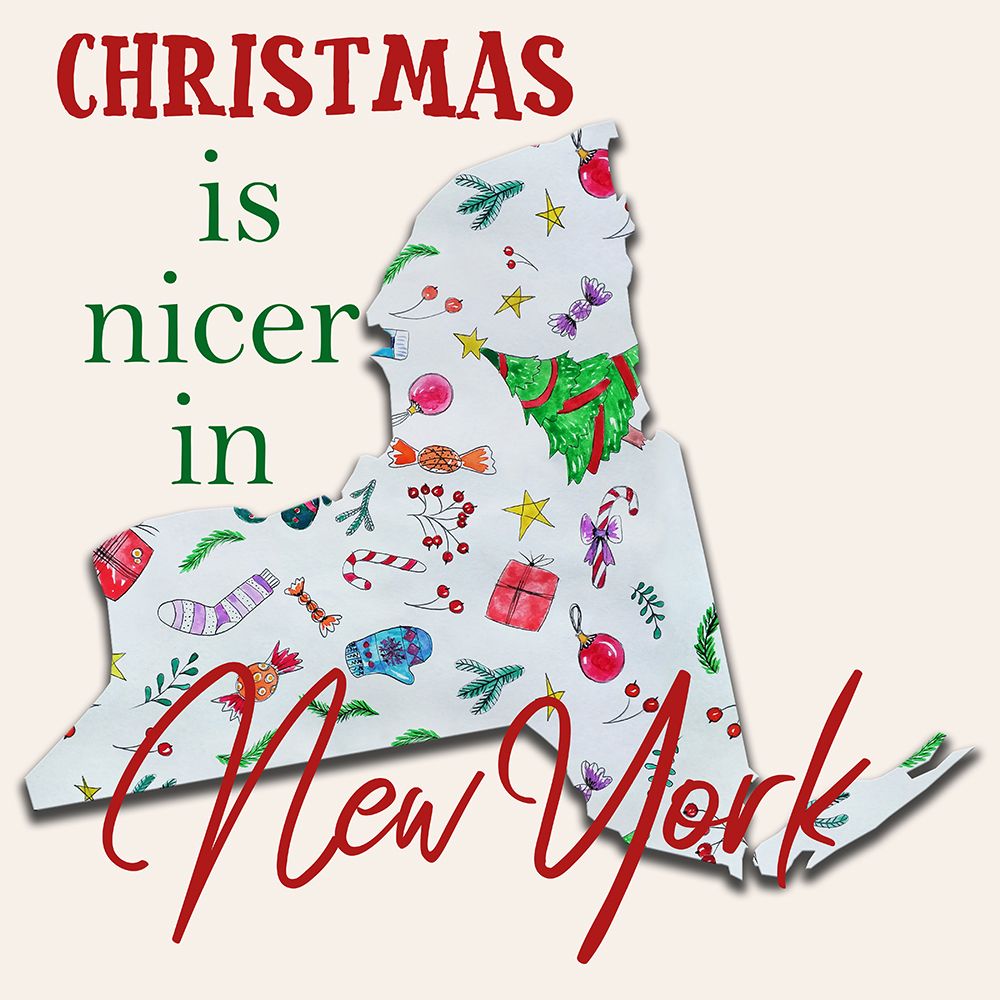 New York Christmas art print by Jamie Phillip for $57.95 CAD