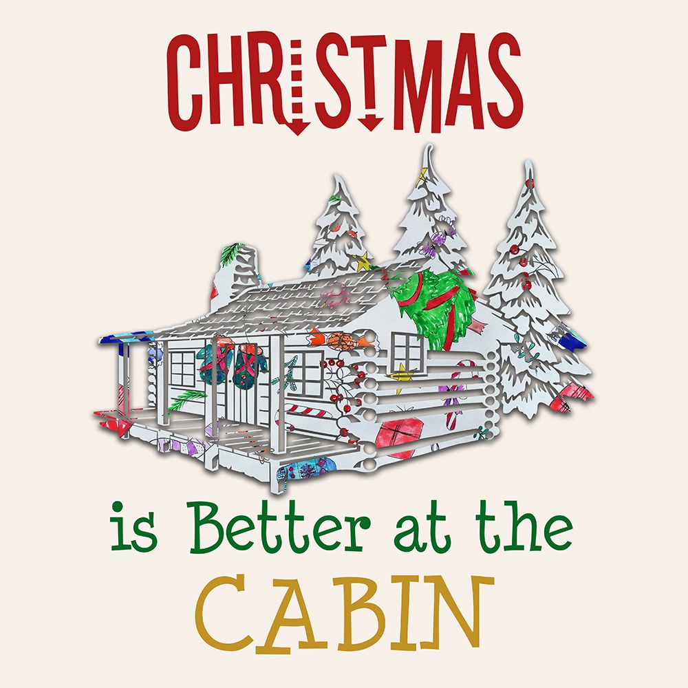 Cabin Christmas art print by Jamie Phillip for $57.95 CAD