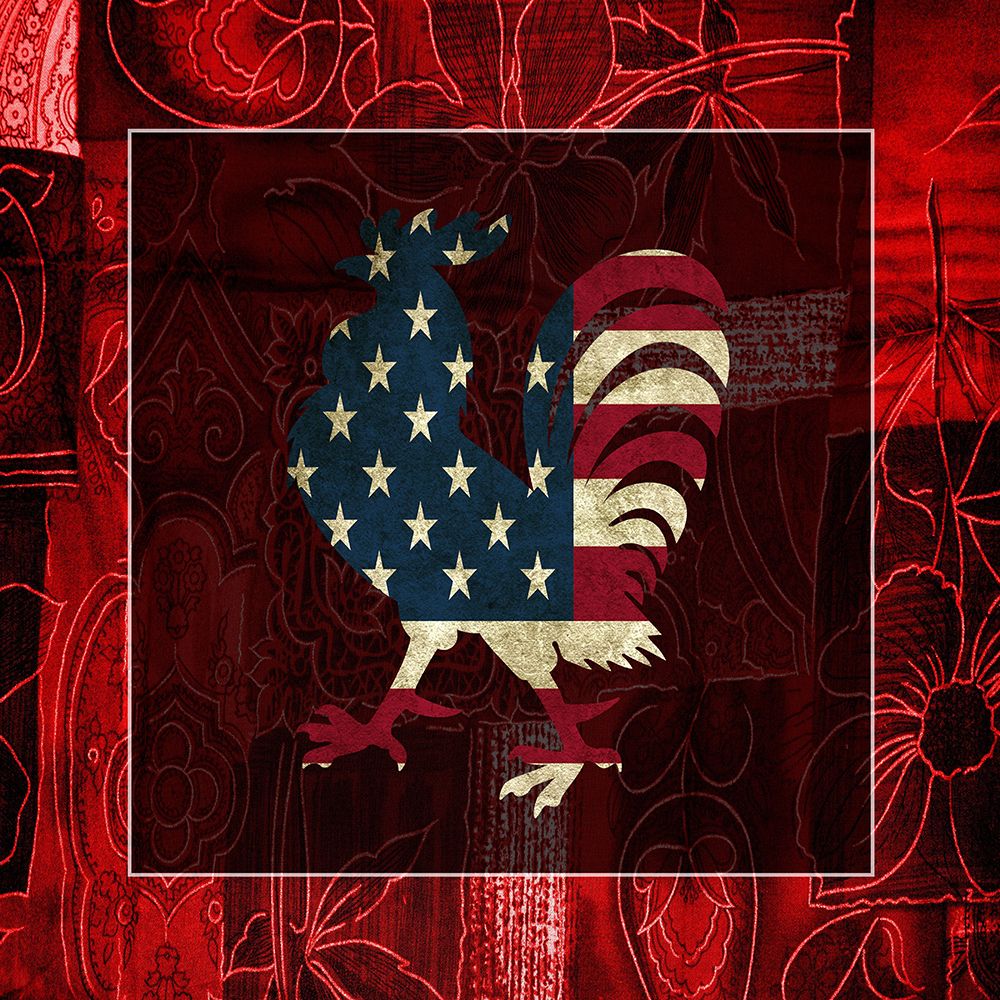 American Rooster art print by Jamie Phillip for $57.95 CAD