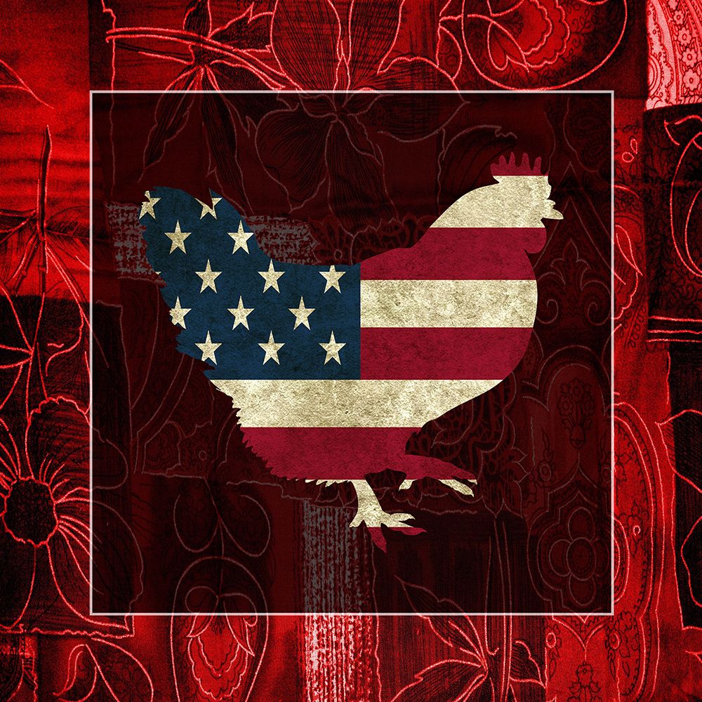 American Rooster 2 art print by Jamie Phillip for $57.95 CAD