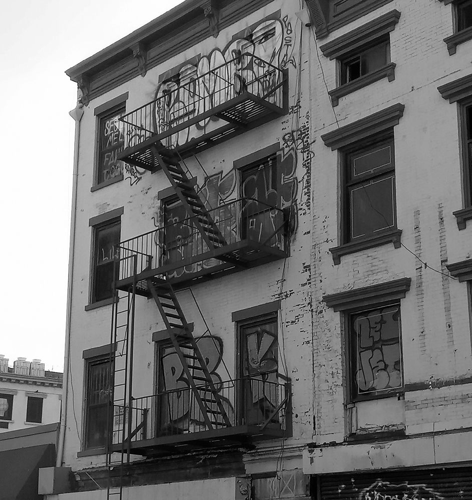 NYC Graffiti Black art print by Jamie Phillip for $57.95 CAD
