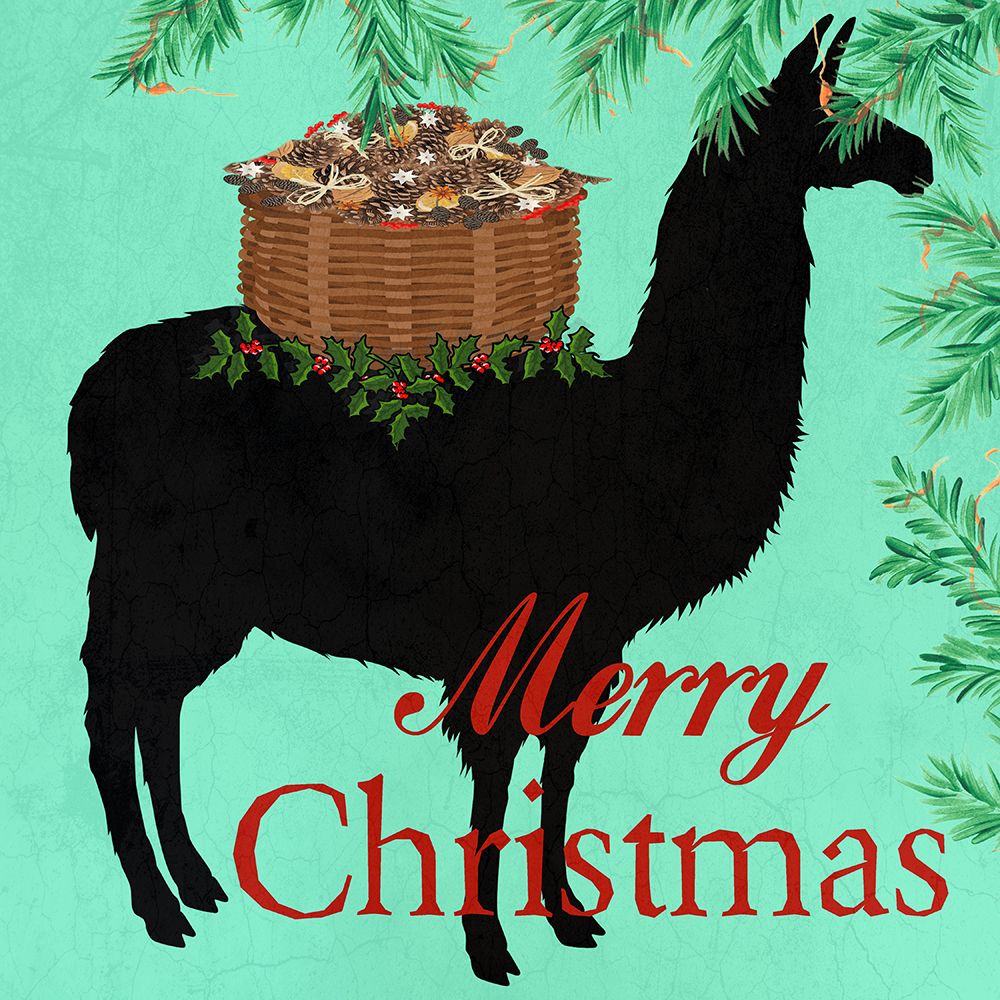 Christmas Lama art print by Jamie Phillip for $57.95 CAD