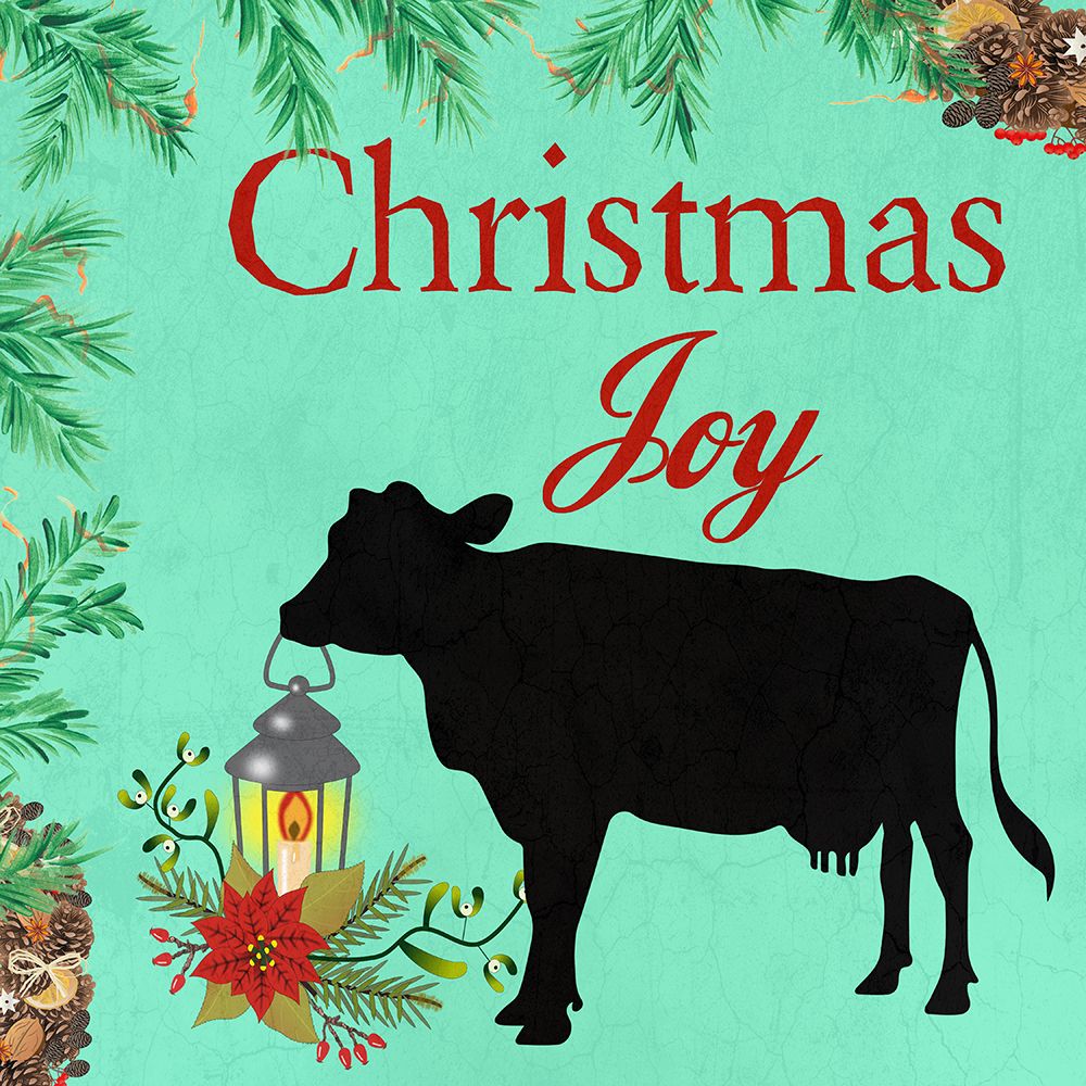 Christmas Cow art print by Jamie Phillip for $57.95 CAD