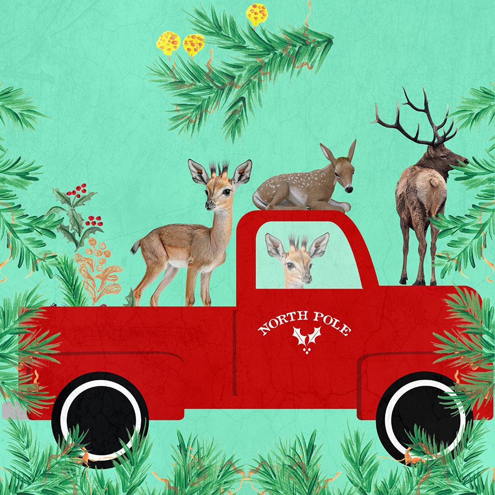Christmas Animals 2 art print by Jamie Phillip for $57.95 CAD
