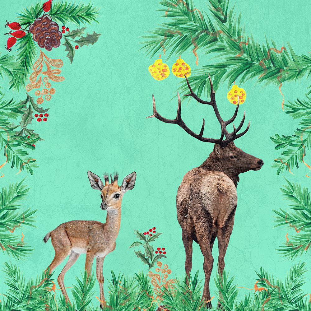 Christmas Animals 3 art print by Jamie Phillip for $57.95 CAD