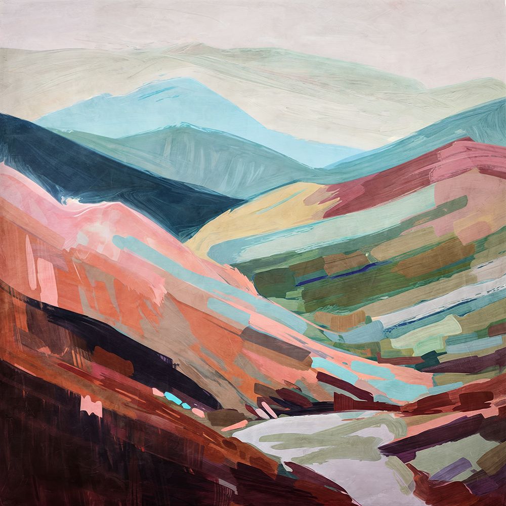 Chromatic Valley Canvas Art Print art print by Urban Road for $57.95 CAD