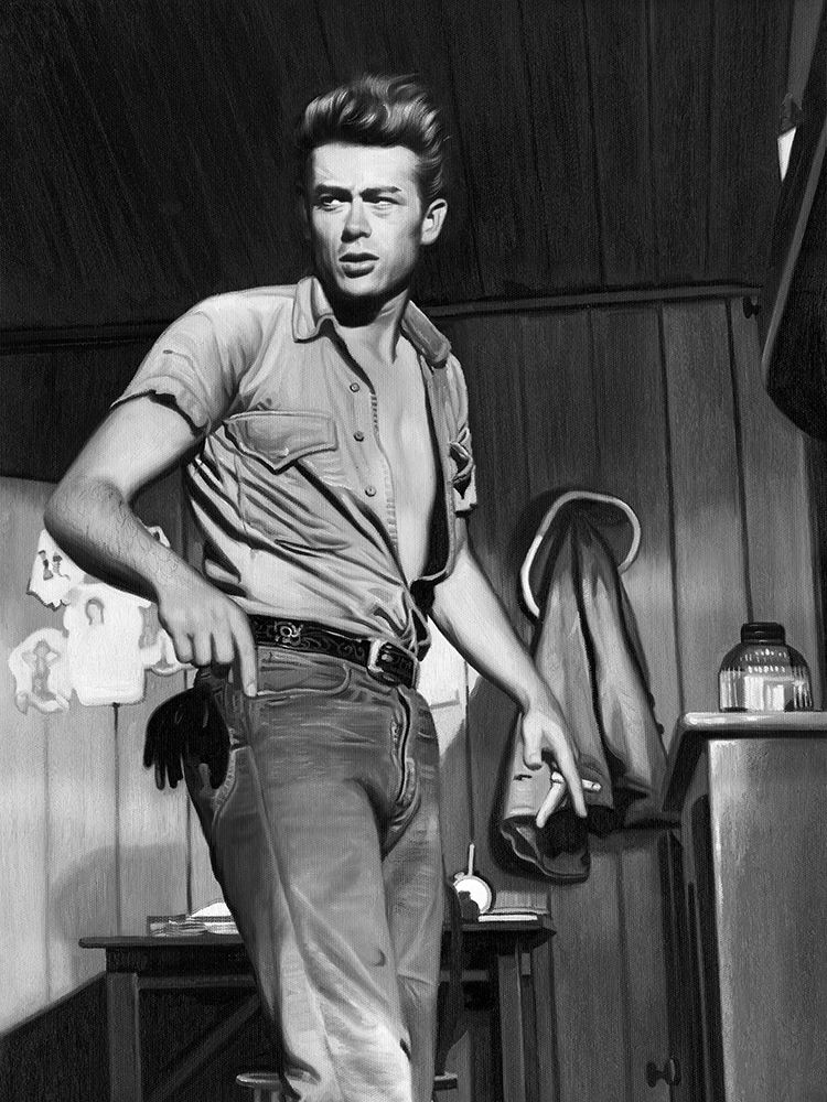 James Dean Mono Poster art print by Urban Road for $57.95 CAD