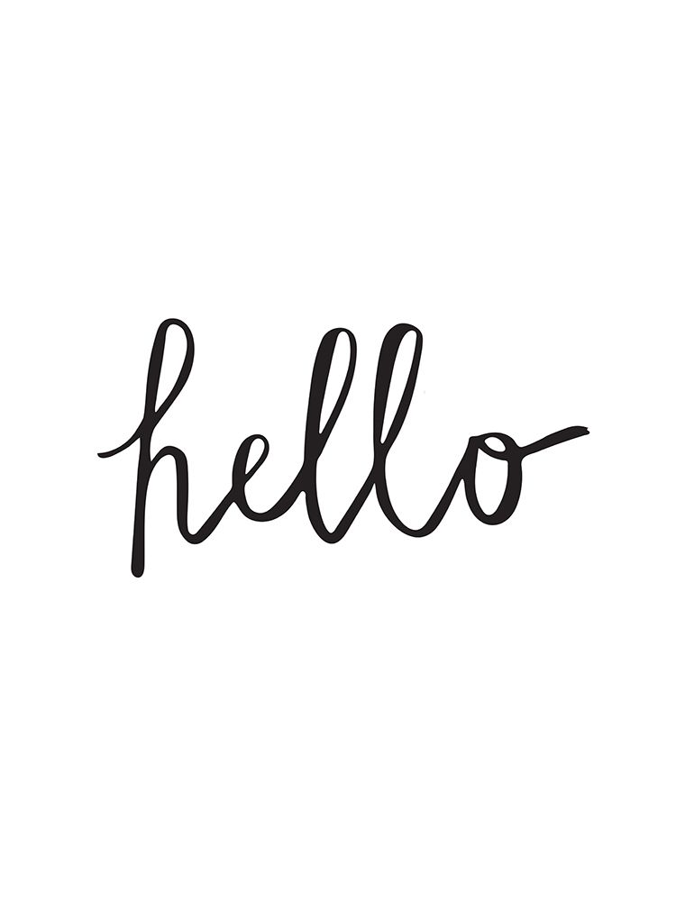 Hello Poster art print by Urban Road for $57.95 CAD