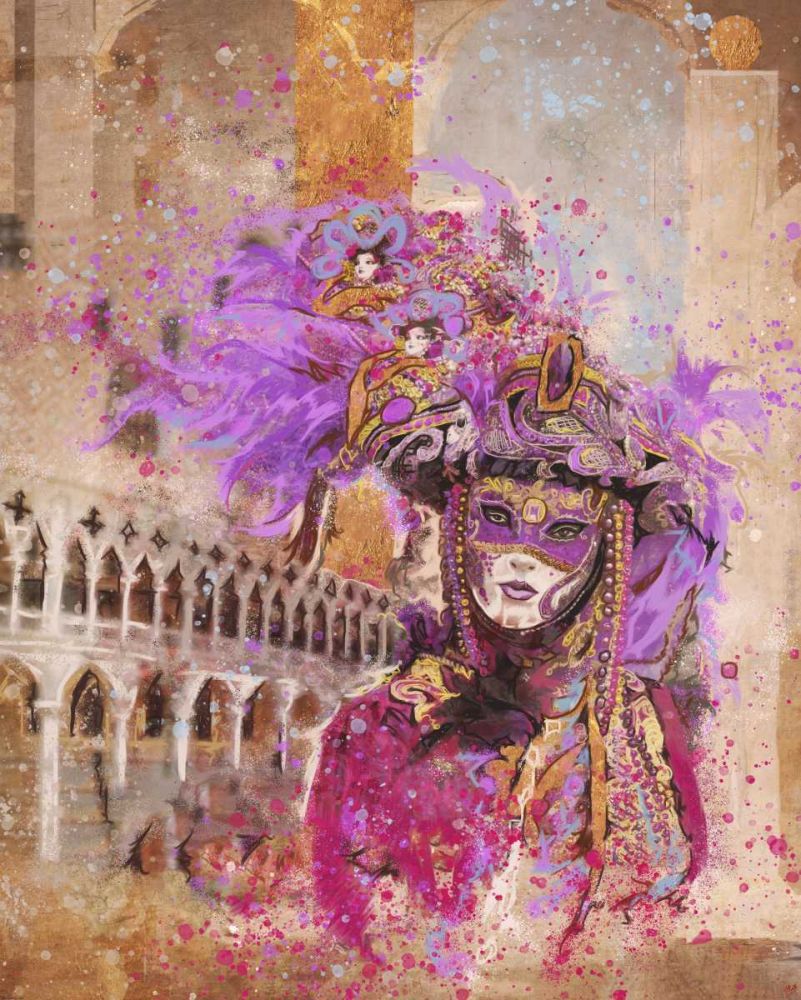 Venice Festive I art print by Marta Wiley for $57.95 CAD