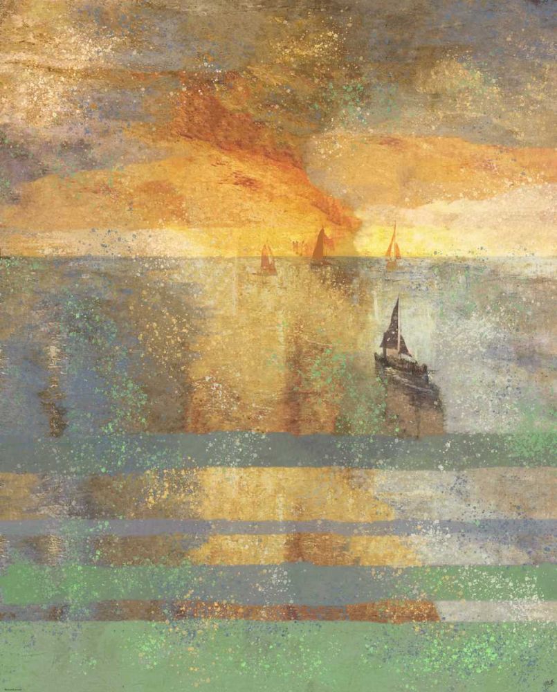Fire Sunset III art print by Marta Wiley for $57.95 CAD