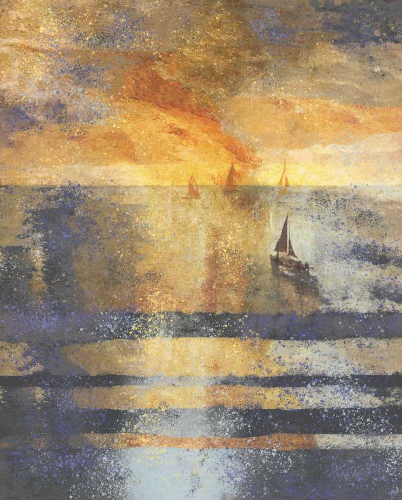 Fire Sunset V art print by Marta Wiley for $57.95 CAD