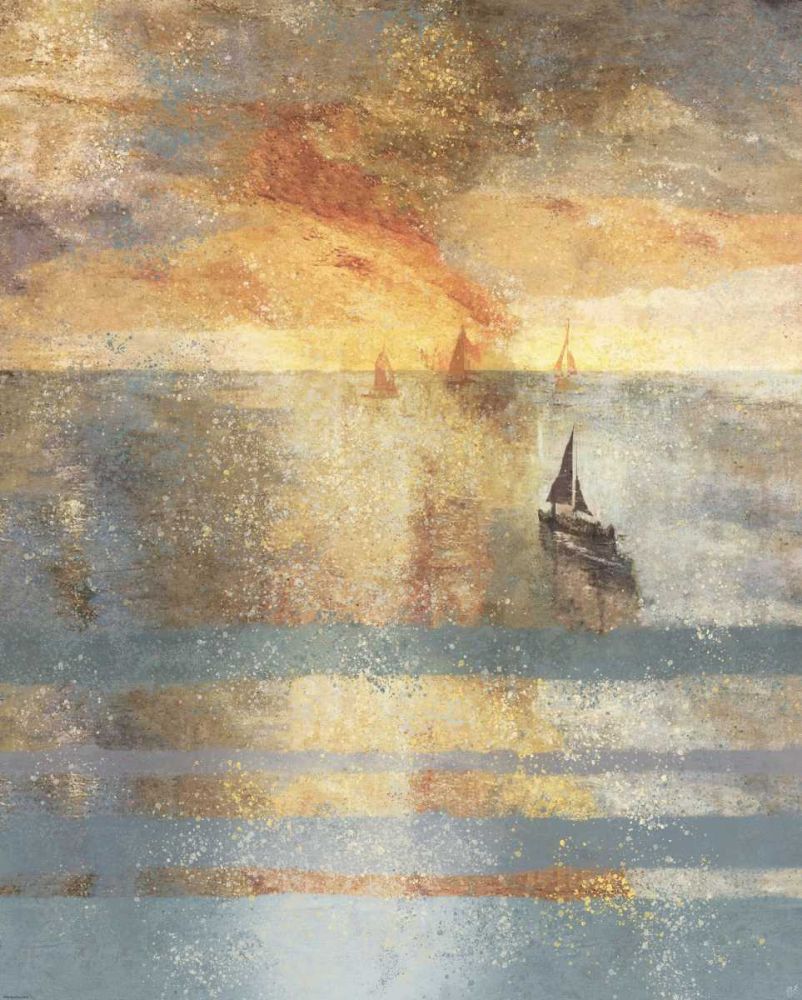 Fire Sunset VIII art print by Marta Wiley for $57.95 CAD