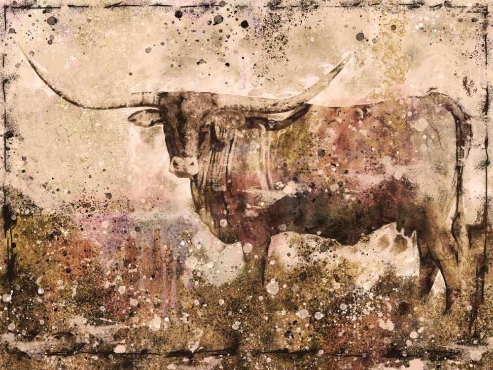 Long Horn Sepia art print by Marta Wiley for $57.95 CAD