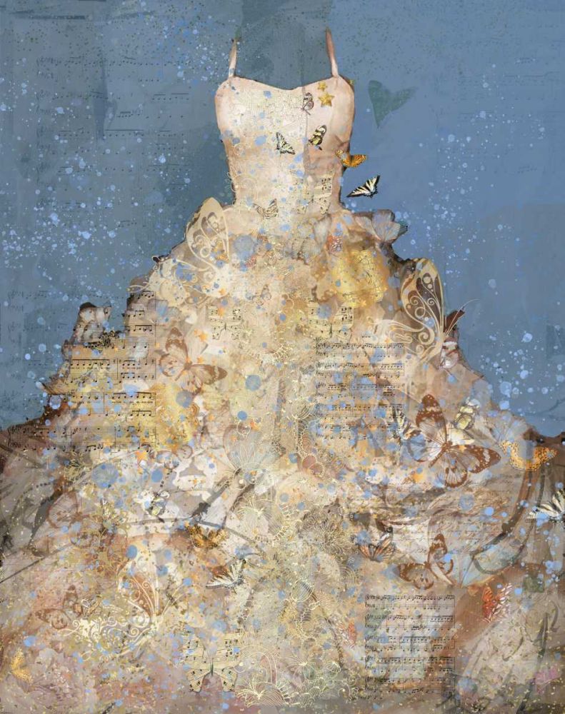 Butterfly Dress VI art print by Marta Wiley for $57.95 CAD