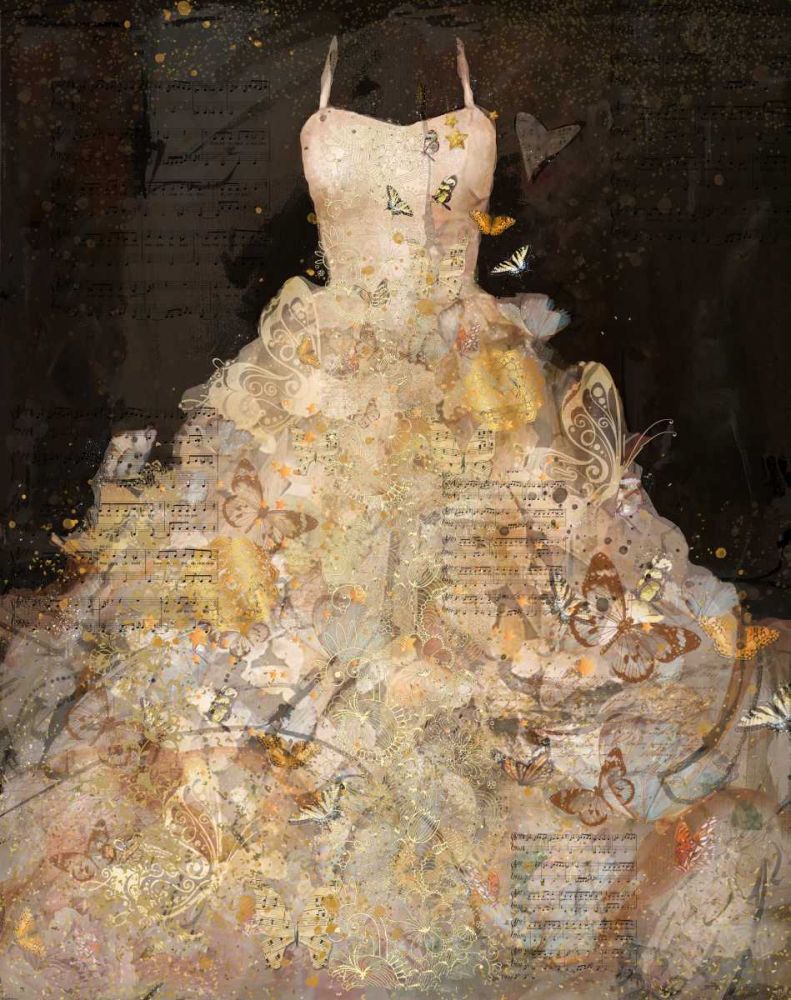 Butterfly Dress VII art print by Marta Wiley for $57.95 CAD