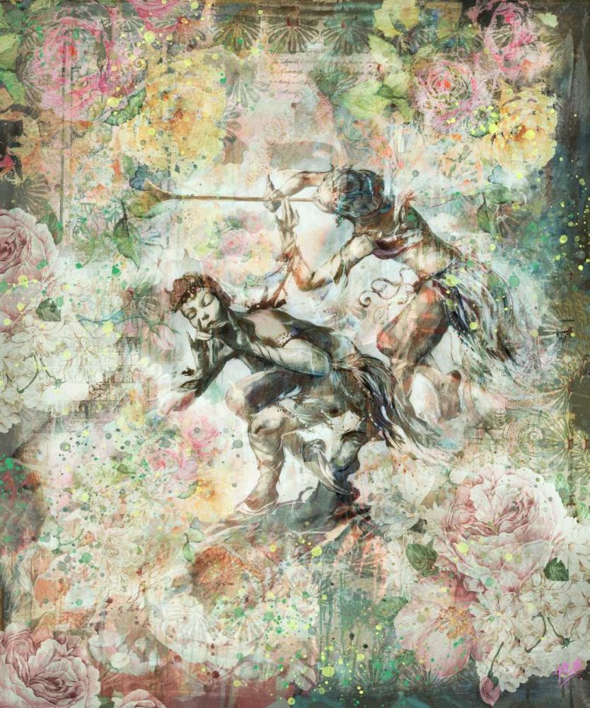 Floral Flute Player II art print by Marta Wiley for $57.95 CAD
